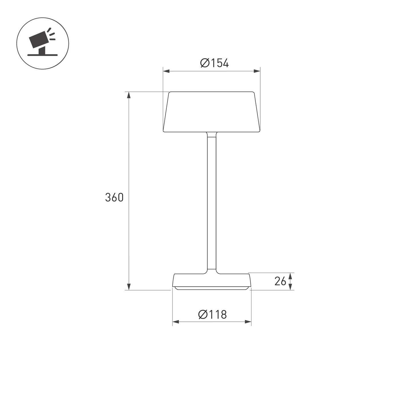 Настольный светильник Arlight SP-LATIDE-1.5W