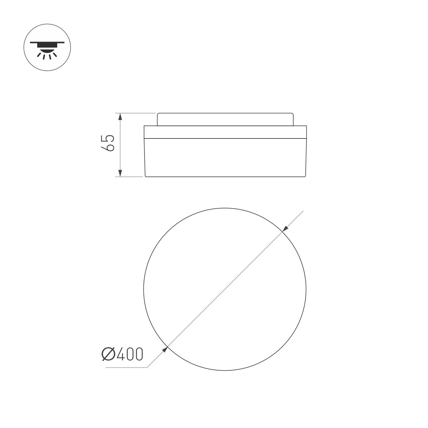 Технический светильник Arlight CL-BOUWER-R400-30W