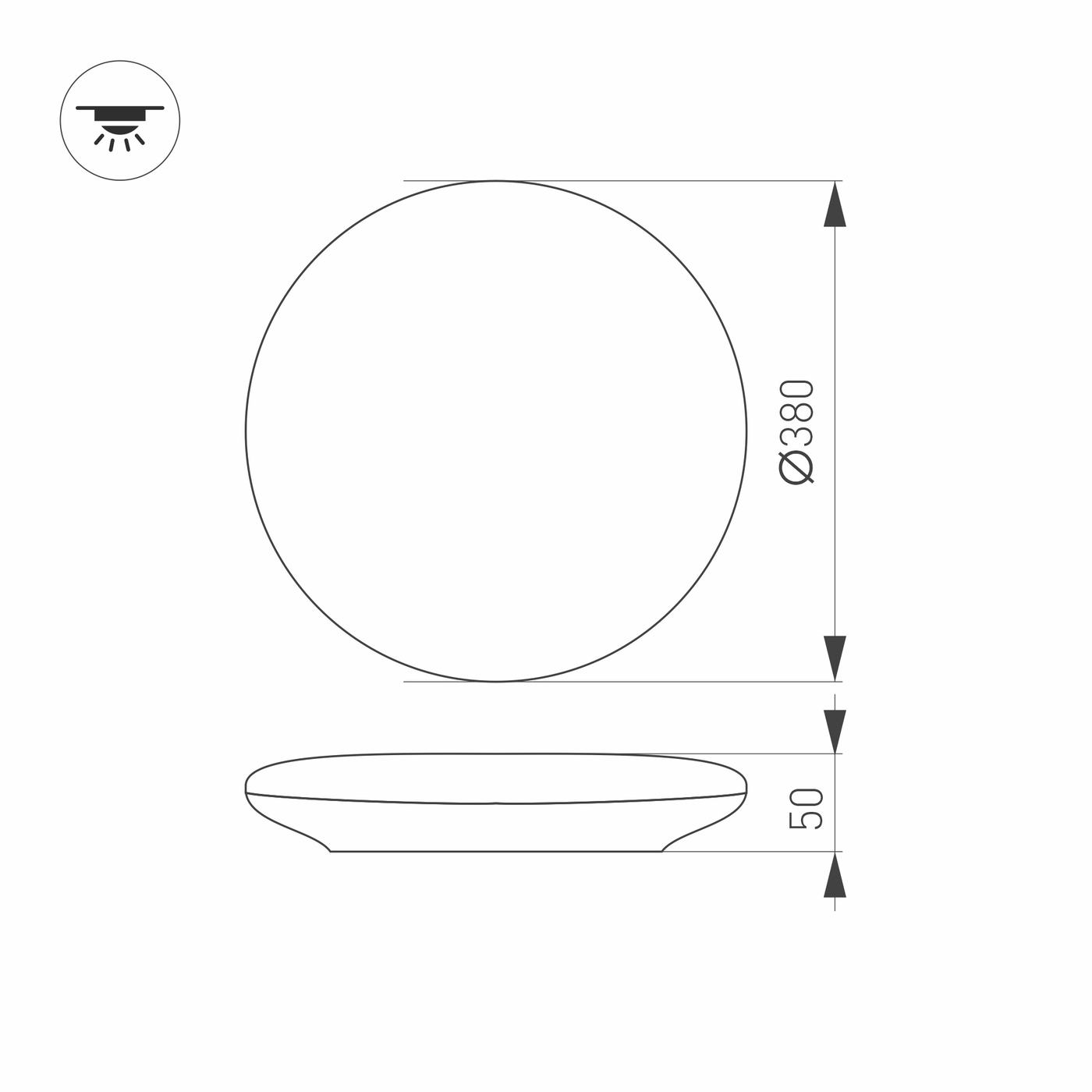 Технический светильник Arlight CL-FRISBEE-DIM-R380-25W
