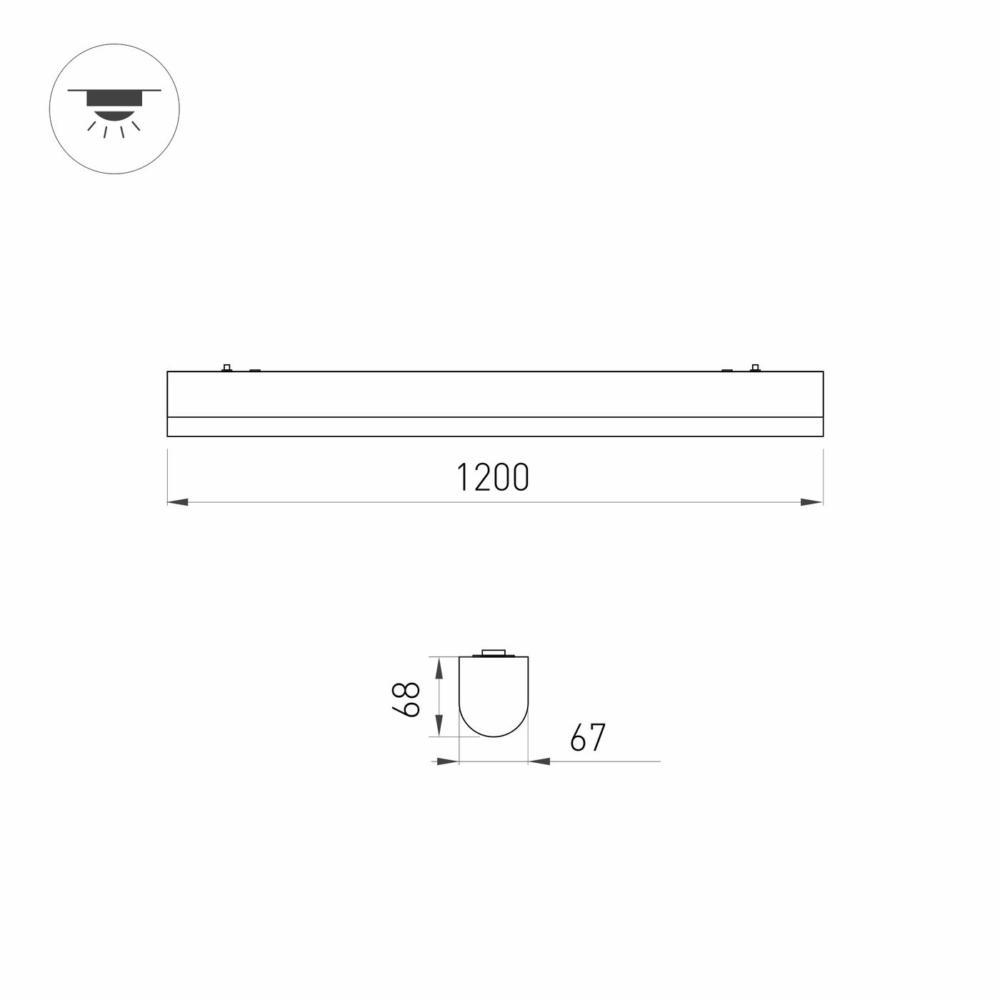 Технический светильник Arlight ALT-LARGO-MOTION-1200-30W