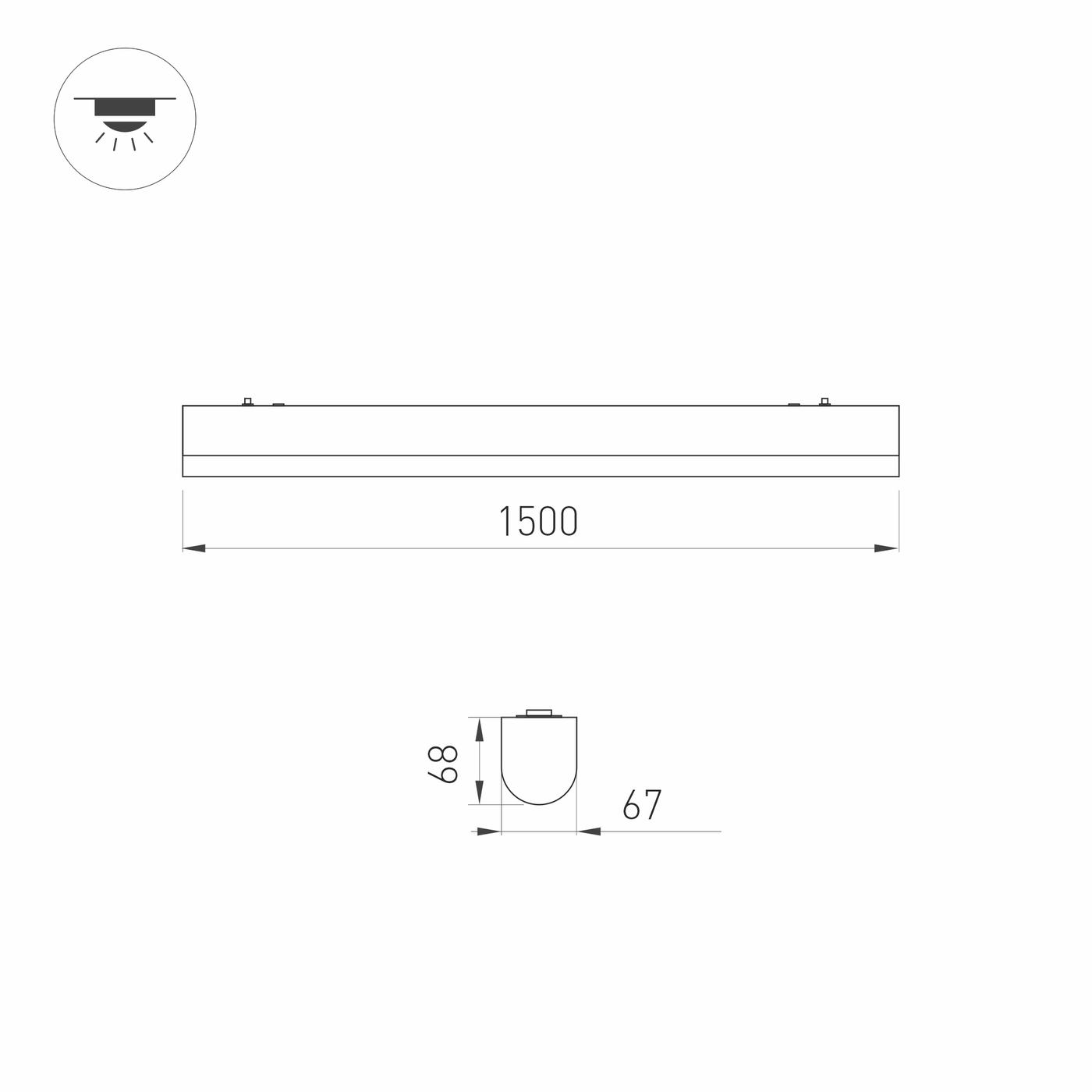 Технический светильник Arlight ALT-LARGO-EMERGENCY-1500-40W