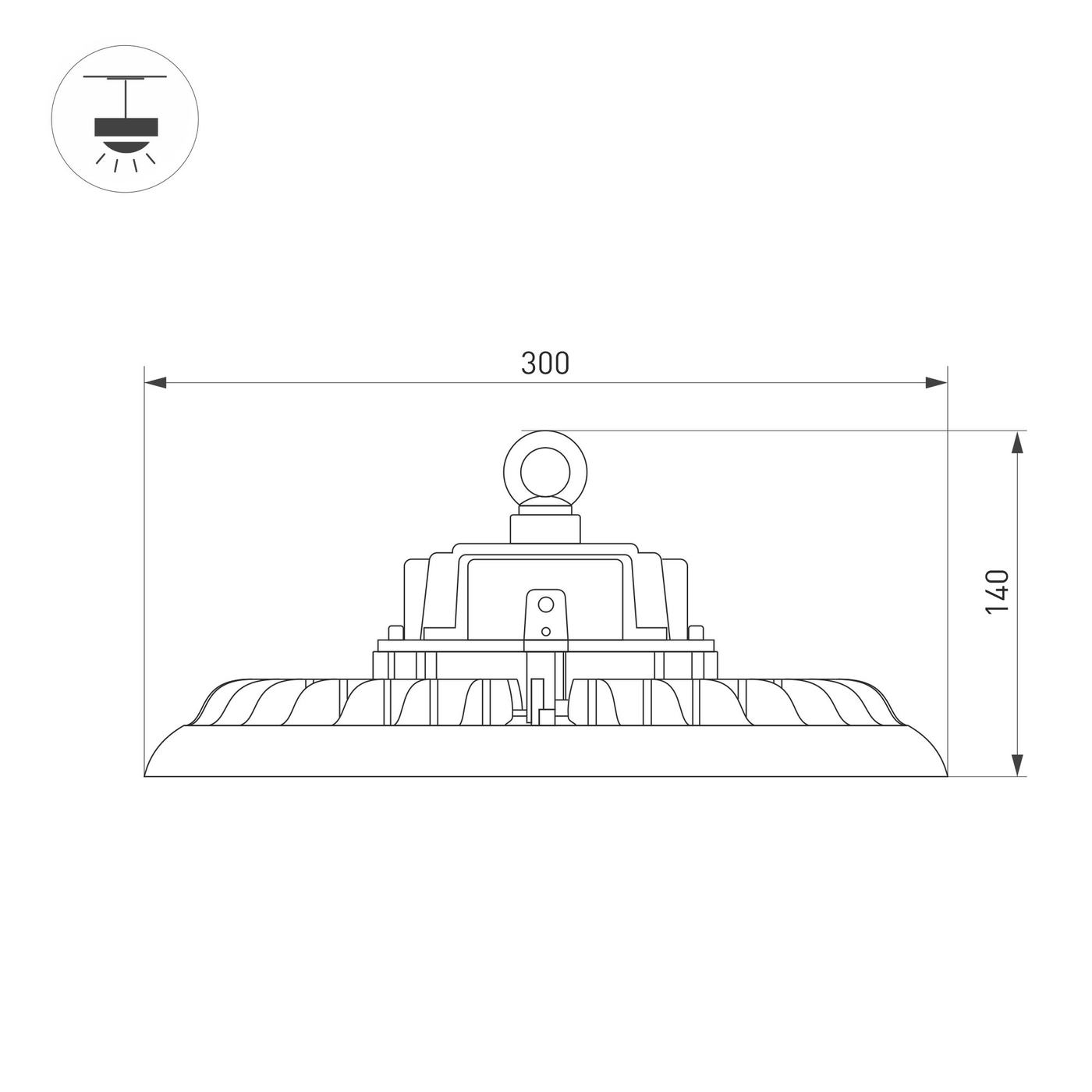Технический светильник Arlight SP-ARIVA-DIM-R300
