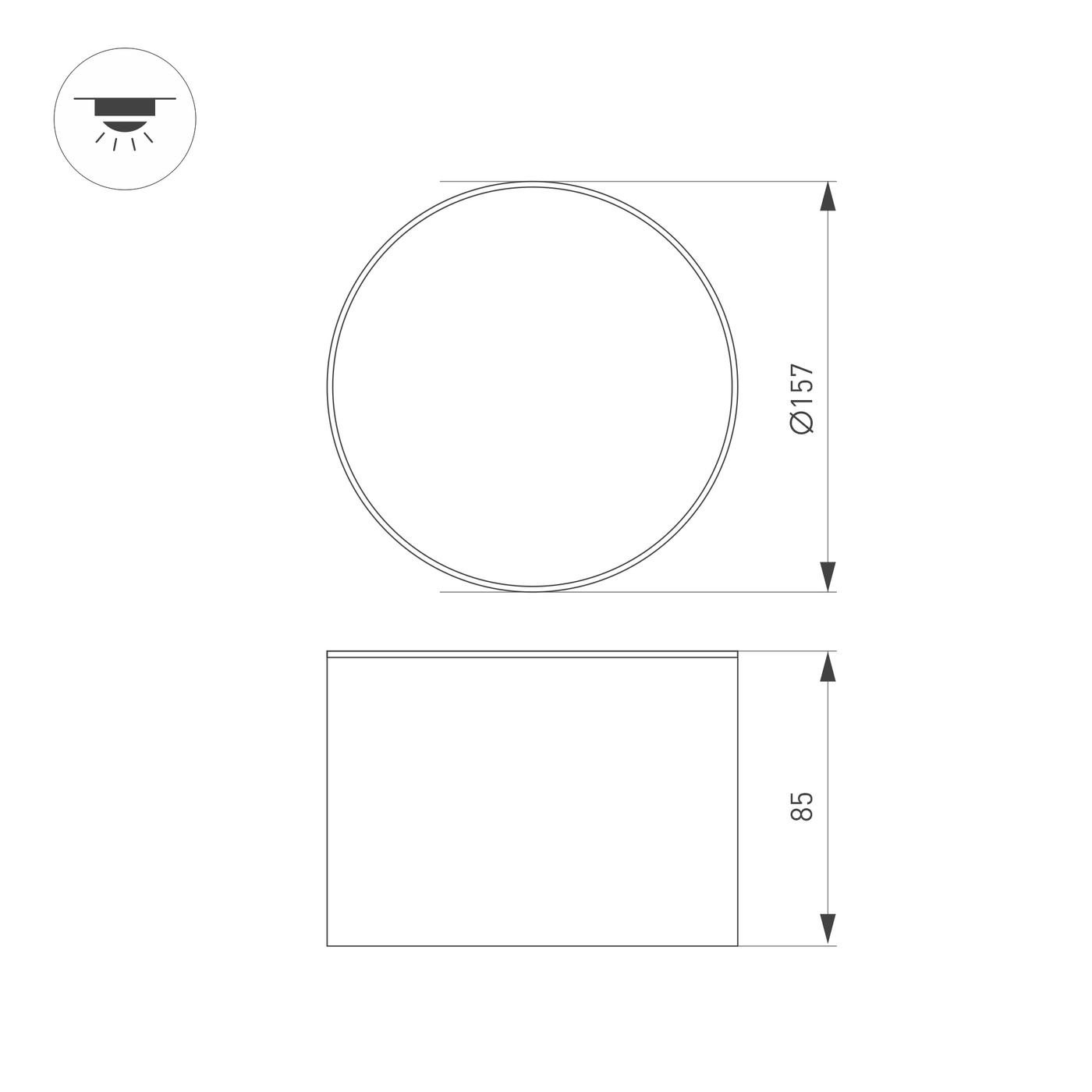 Накладной светильник Arlight SP-CYLINDO-R160