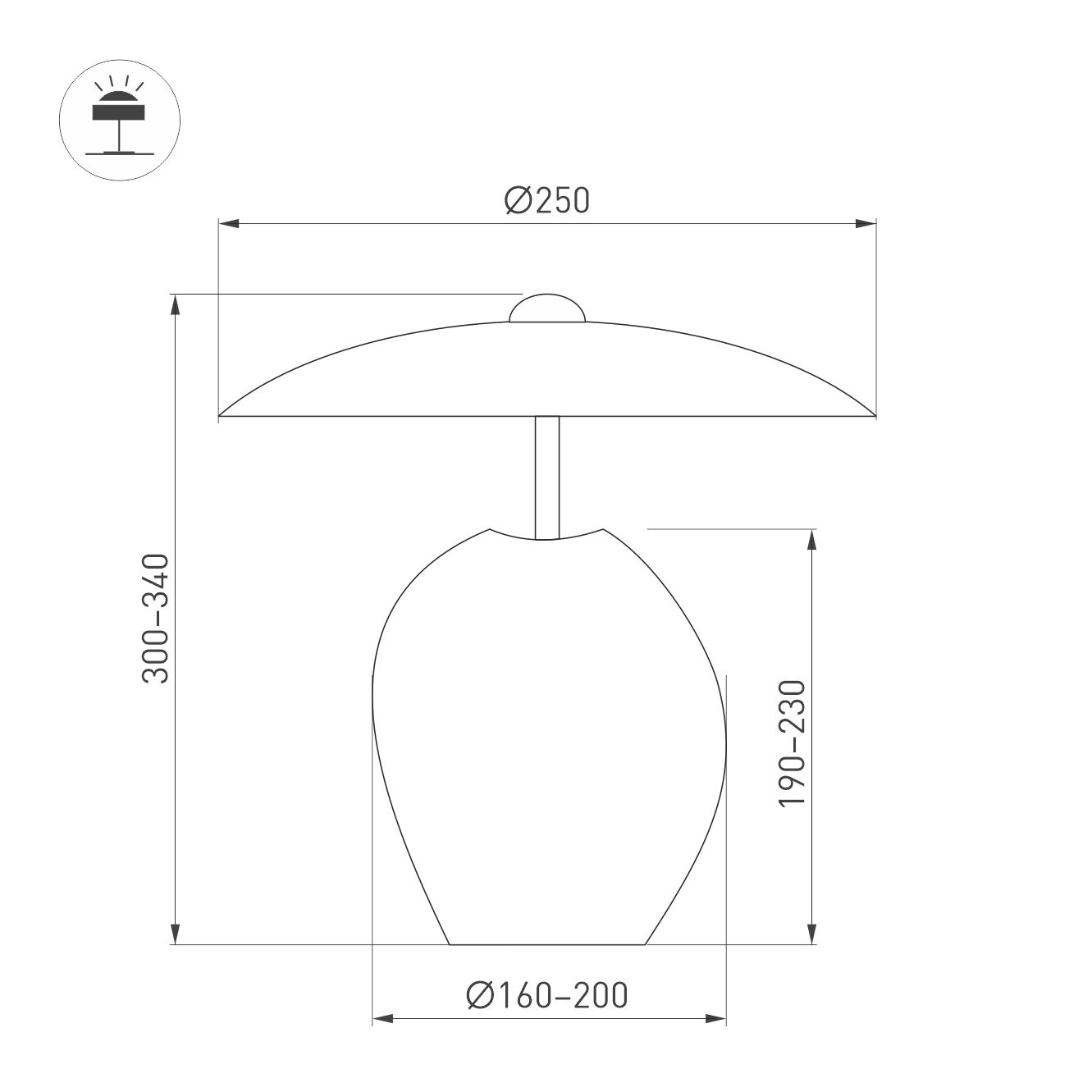Настольный светильник Arlight SP-UMANI-TAB-S25X34-6W