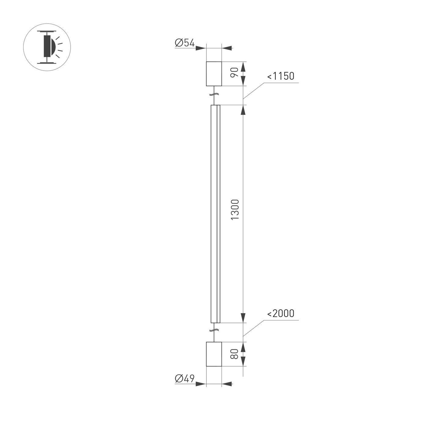 Настольный светильник Arlight SP-TABOO-FLOOR-S1300